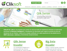 Tablet Screenshot of cliksoft.com.ec